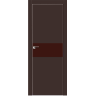 Дверь 4E Темно-коричневый, коричневый лак