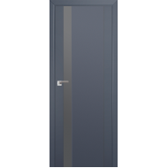 Дверь 62U Антрацит, серебряный лак