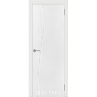 Дверь Граффити 1, ДГ, белая эмаль