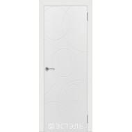Дверь Граффити 4, ДГ, белая эмаль