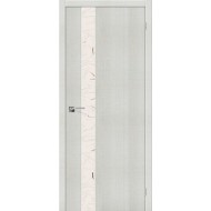 Дверь Порта-51 Bianco Crosscut Silver Art