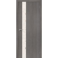 Дверь Порта-51 Grey Crosscut Silver Art