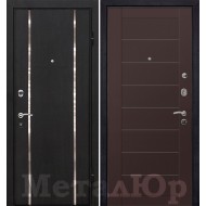 Дверь  МеталЮр М8 Темно-коричневый