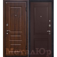 Дверь  МеталЮр М9 Темно-коричневый